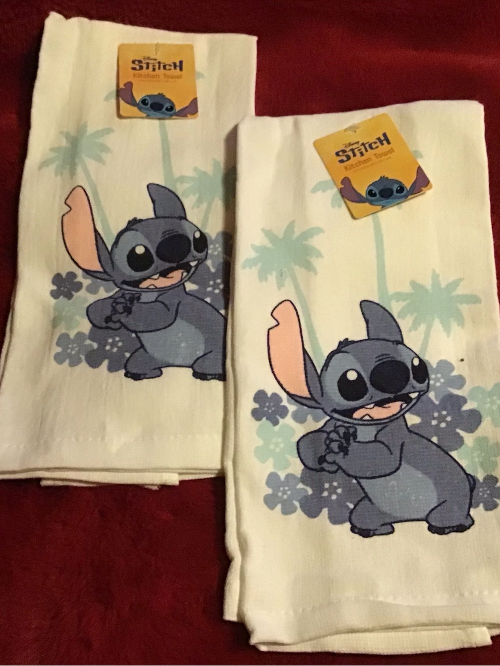Set of two Stitch kitchen towels